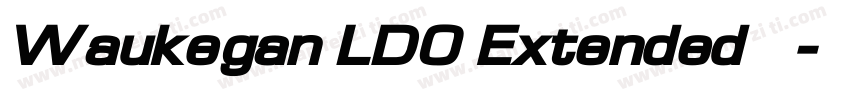 Waukegan LDO Extended 字体字体转换